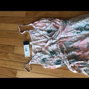 NWT Roxy Floral Wrap Dress